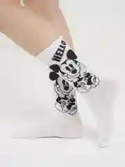 Белый носки женские, высокие