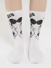 Белый носки женские, высокие