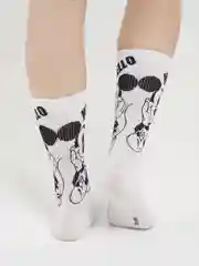 Белый носки женские, высокие