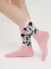 Розовый носки женские, высокие