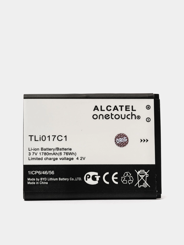 Аккумулятор для телефона Alcatel One Touch 5017D Pixi 3, 5019D Pixi 3, акб TLi017C1