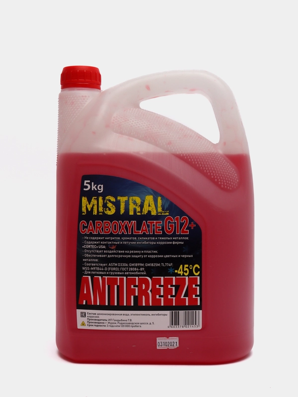 АНТИФРИЗ MIstral G12+