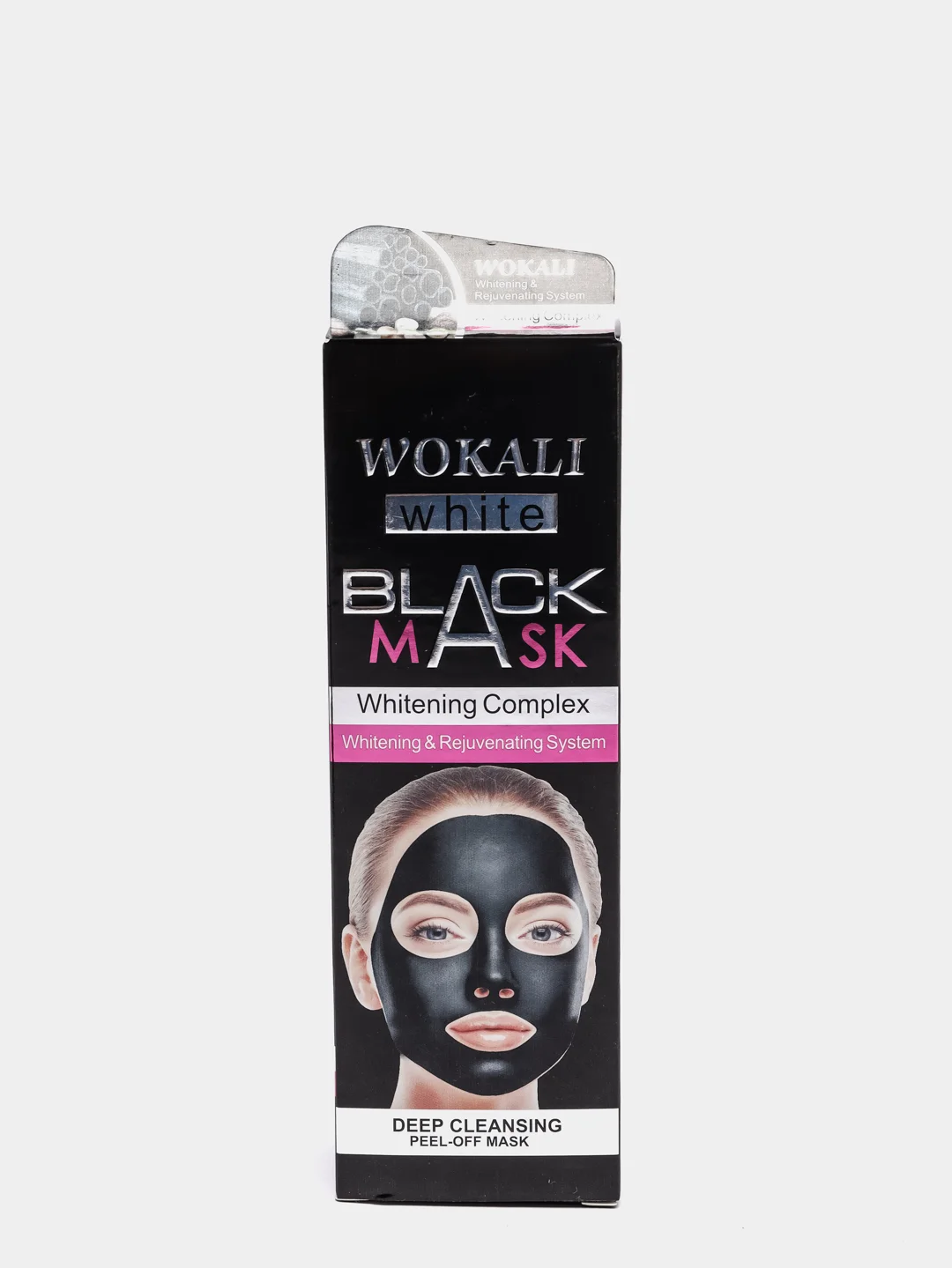 Белый отшелушивающая черная маска-пленка Wokali Black Mask White