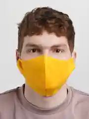 Желтый маска тканевая, двуслойная