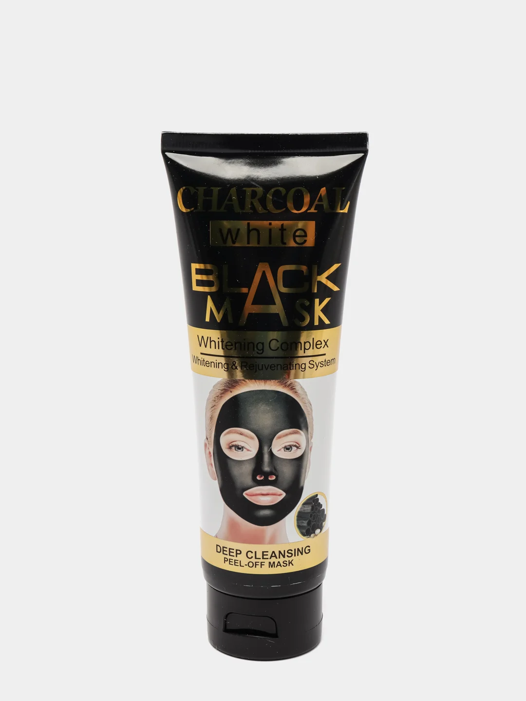 Золотой отшелушивающая черная маска-пленка Wokali Black Mask White