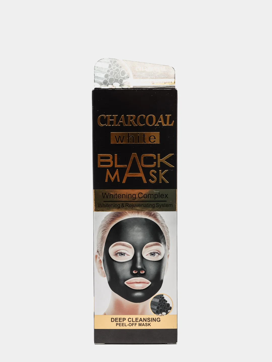 Золотой отшелушивающая черная маска-пленка Wokali Black Mask White