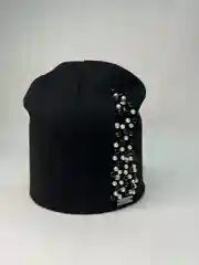 Угольный шапка  женская со стразами ЛОСК