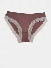 Марсала трусы слипы кружевные, хлопок