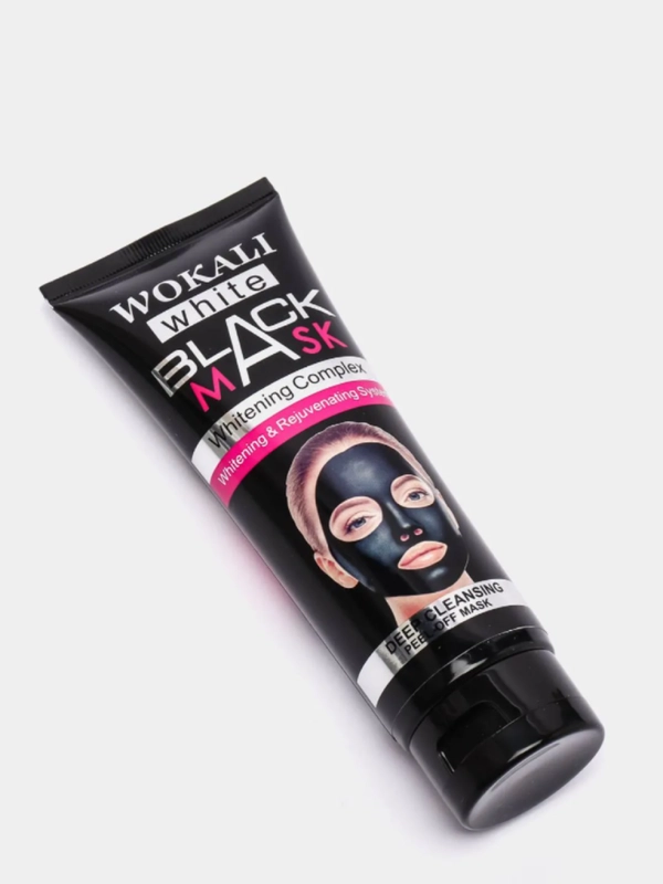 Отшелушивающая черная маска-пленка Wokali Black Mask White