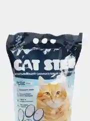 Наполнитель для кошачьего туалета CAT STEP Arctic Blue, впитывающий, силикагелевый, 3,8 л