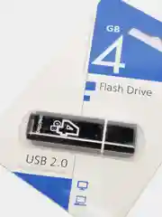 Черный флешка USB Glossy Series flash drive