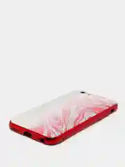 Бежевый чехол с блестками со стеклянной панелью Iphone 11,12,13,Pro,Max,XR,X,XS,7+,8+,7,8,SE,6,6S