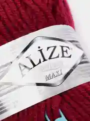 Алый пряжа Суперлана Макси Ализе Superlana Maxi Alize 25%-шерсть 75%-акрил 100 г 100 м