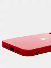 Алый чехол силиконовый со стеклянной панелью на Iphone 11