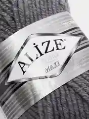 Угольный пряжа Суперлана Макси Ализе Superlana Maxi Alize 25%-шерсть 75%-акрил 100 г 100 м