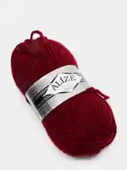 Вишнёвый пряжа Суперлана Макси Ализе Superlana Maxi Alize 25%-шерсть 75%-акрил 100 г 100 м