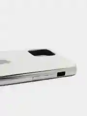 Белый чехол с блестками со стеклянной панелью Iphone 11,12,13,Pro,Max,XR,X,XS,7+,8+,7,8,SE,6,6S
