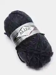 Синий меланж пряжа Суперлана Макси Ализе Superlana Maxi Alize 25%-шерсть 75%-акрил 100 г 100 м