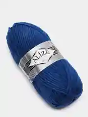 Синий пряжа Суперлана Макси Ализе Superlana Maxi Alize 25%-шерсть 75%-акрил 100 г 100 м