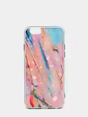 Алый чехол с блестками со стеклянной панелью Iphone 11,12,13,Pro,Max,XR,X,XS,7+,8+,7,8,SE,6,6S