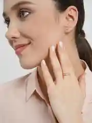 Кольцо двойное, тонкое
