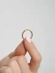 Кольцо двойное, тонкое