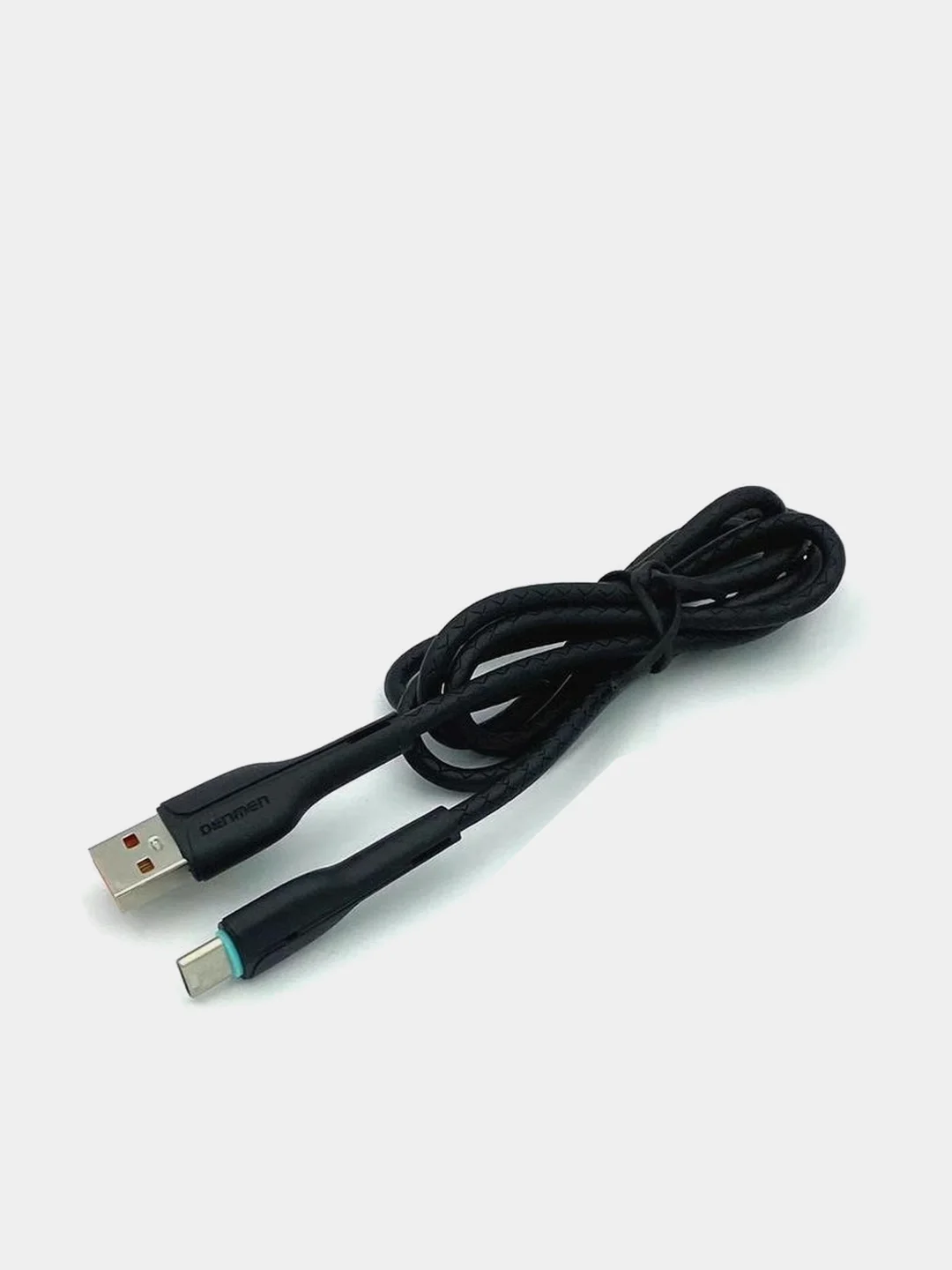 Белый кабель DENMEN D15L / D15T для зарядки и передачи данных Type-C / Lightning