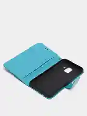 Голубой чехол книжка SAMSUNG A6 2018