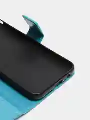 Голубой чехол книжка SAMSUNG A6 2018