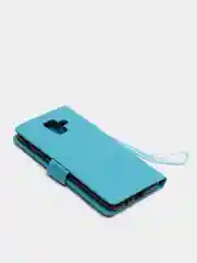 Голубой чехол книжка SAMSUNG A6 2018