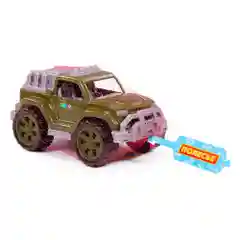 Лесной зеленый автомобиль-джип военный, Полесье военные машинки игрушки для мальчиков