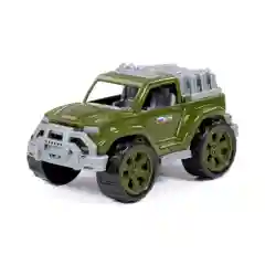 Тёмно-зелёный автомобиль-джип военный, Полесье военные машинки игрушки для мальчиков