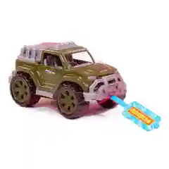 Тёмно-зелёный автомобиль-джип военный, Полесье военные машинки игрушки для мальчиков