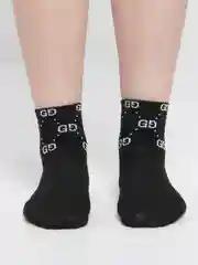Черный женские носки с эмблемой