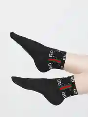 Черный женские носки с эмблемой