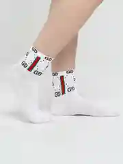 Белый женские носки с эмблемой