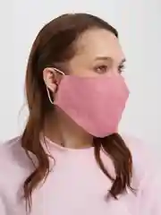 Розовый маска многоразовая защитная для лица