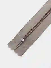 Серый меланж молния MaxZipper пластиковая юбочная №3, 18см