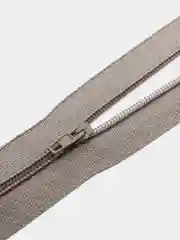 Серый меланж молния MaxZipper пластиковая юбочная №3, 18см