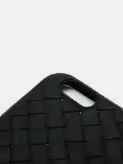 Черный силиконовый чехол "Плетение" для iPhone 6/7/8 plus/X/XS Max/Xr/11/12/13/Pro/Pro Max/mini