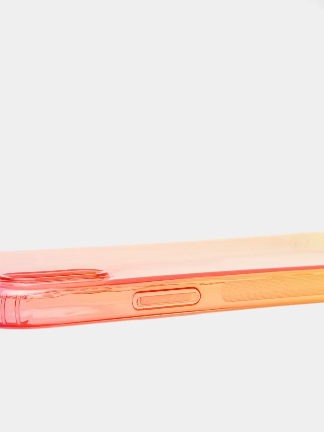 Желтый чехол прозрачный силиконовый градиент для iPhone