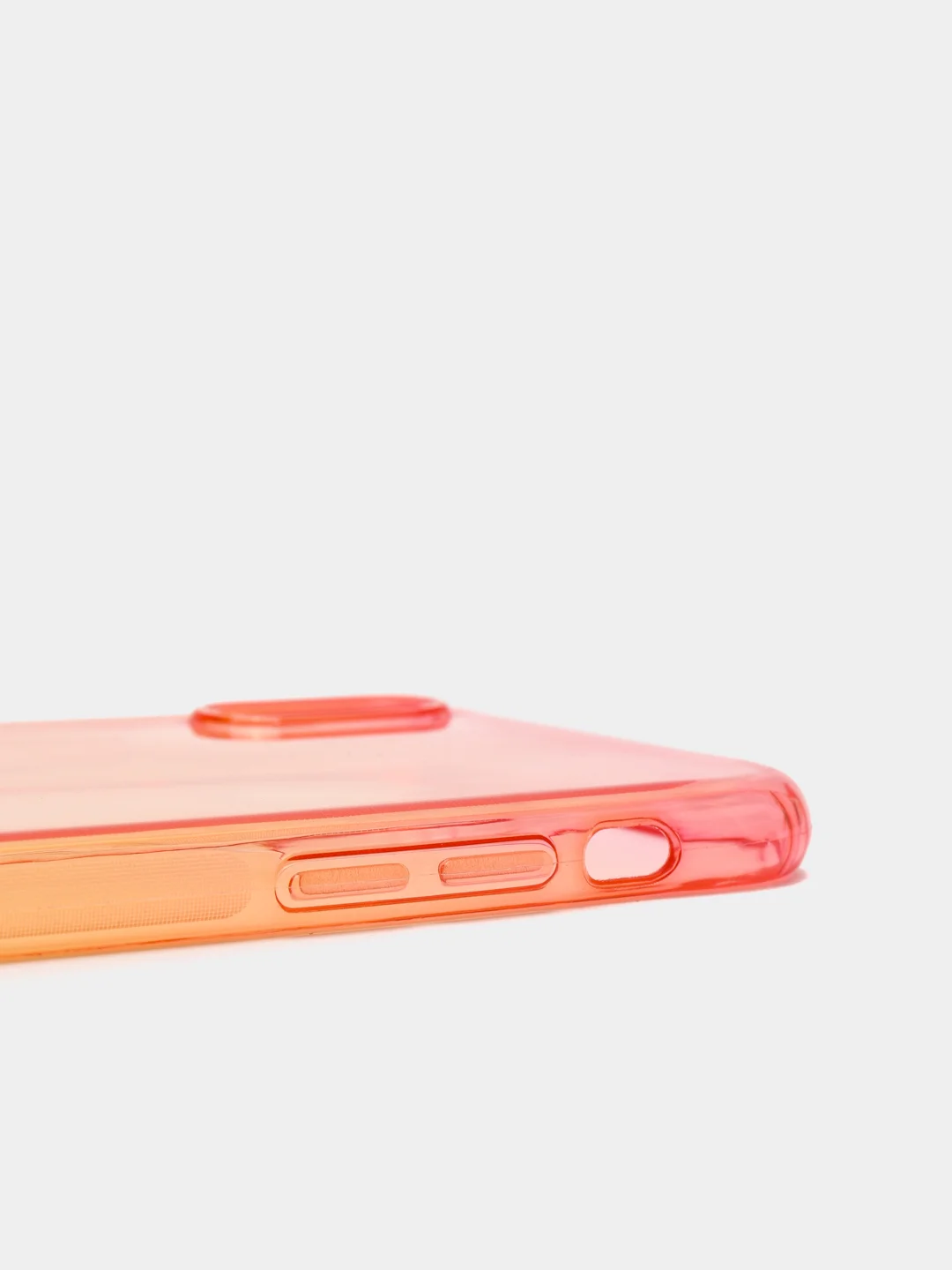 Желтый чехол прозрачный силиконовый градиент для iPhone