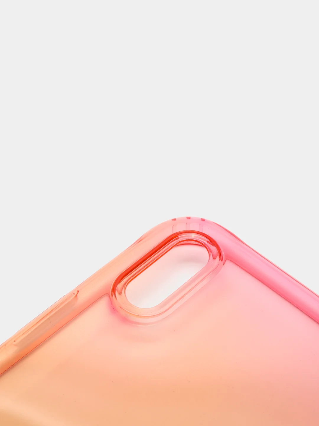 Желтый чехол прозрачный силиконовый градиент для iPhone