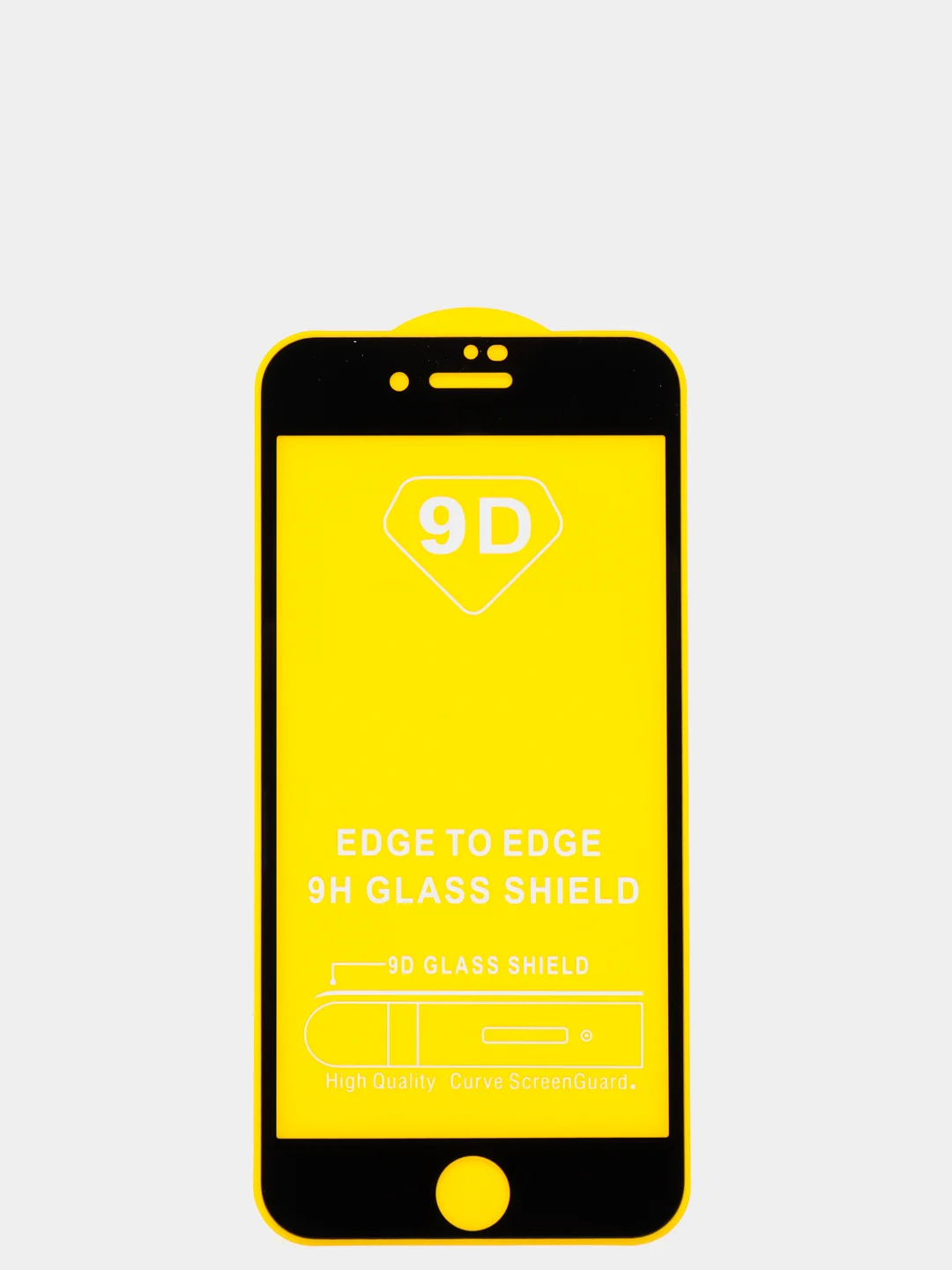 Защитное стекло 5D для iPhone всех моделей с тонкой черной рамкой
