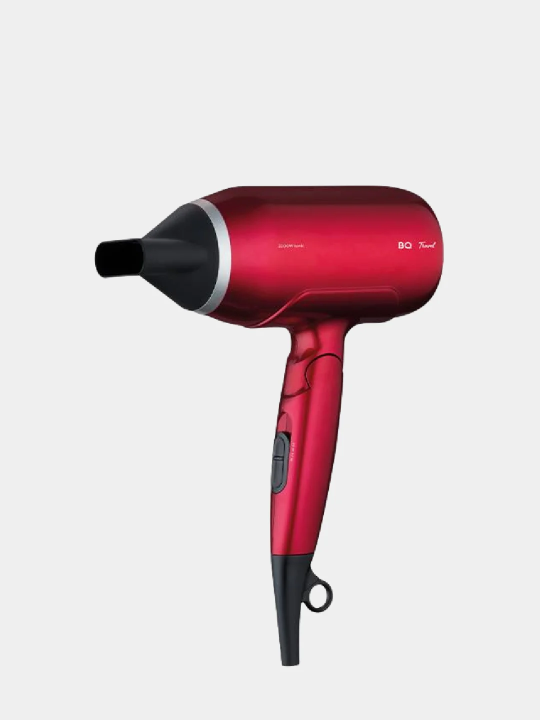 Бордовый фен для укладки волос складной BQ HD1406M, 2200 Вт, 2 режима, функция ионизации