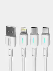 Кабель USB EARLDOM EC-071 для передачи данных и подзарядки Micro / Type-C / Lightning