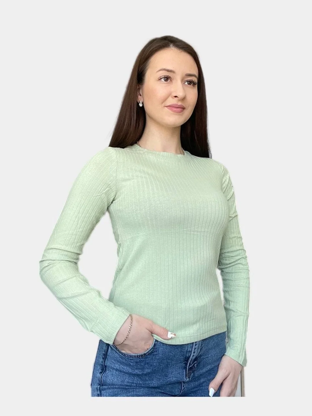 Лайм водолазка женская лапша
