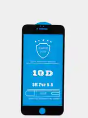 Черный защитное стекло для iPhone (10D)