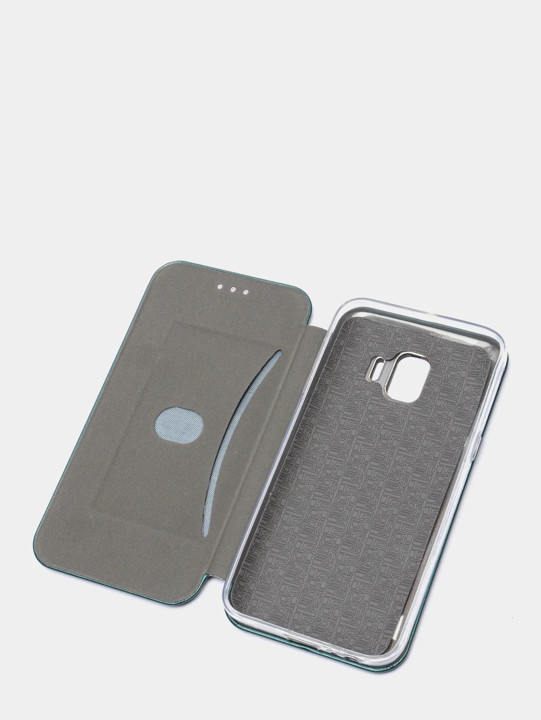Тёмно-зелёный чехол-книжка Samsung J2 core