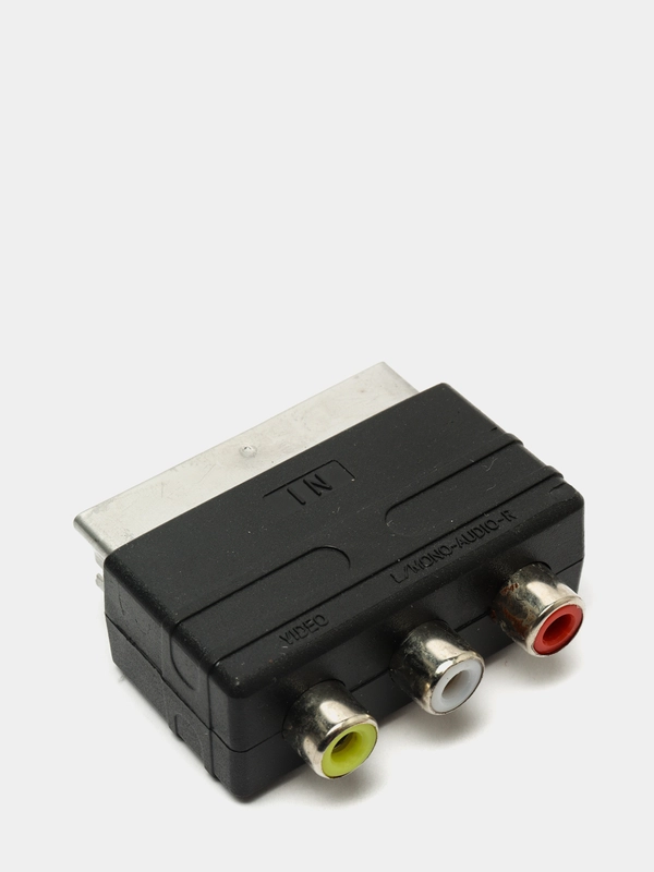 Переходник с приставки на телевизор, адаптер с тюльпанов на скарт, 3 RCA, 3RCA  - Scart